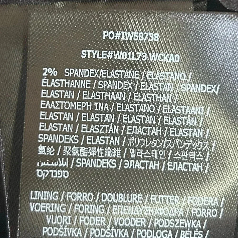 🖤”Guess” Women’s Black Mid Length Military Style Belted Jacket Size XS💛 - Picture 14 of 16